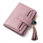 Women Leather Wallet; Small Ladies Wallet; ID Card Holder; Pocket .