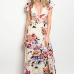 Spring Floral Cut Out Maxi Dress – Everlei