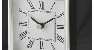 Square Clock, Black - Contemporary - Desk And Mantel Clocks - by .