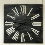 Amazon.com: Oversized Wood Wall Clock - Square Clock - Modern .