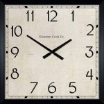 DECOR THERAPY Dcor Therapy Modern Square Clock | Square clocks .