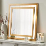 Square Brass Double Framed Mirror + Reviews | Crate and Barr