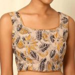 Printed Square Neck Blouse | Fashion blouse design, Embroidered .