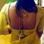 Square Back Neck #Blouse In Yellow | Fashion blouse design, Blouse .