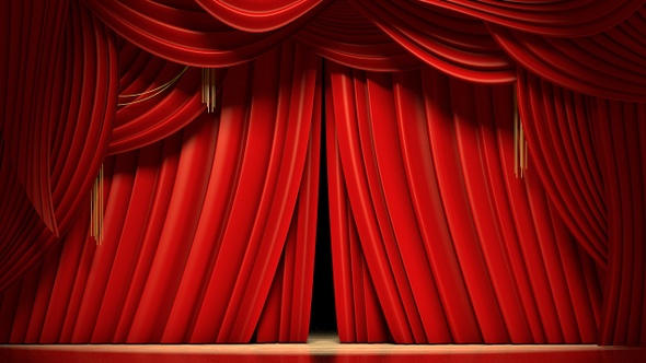 Red Stage Curtains Opening by Abdelrahman_El-masry | VideoHi