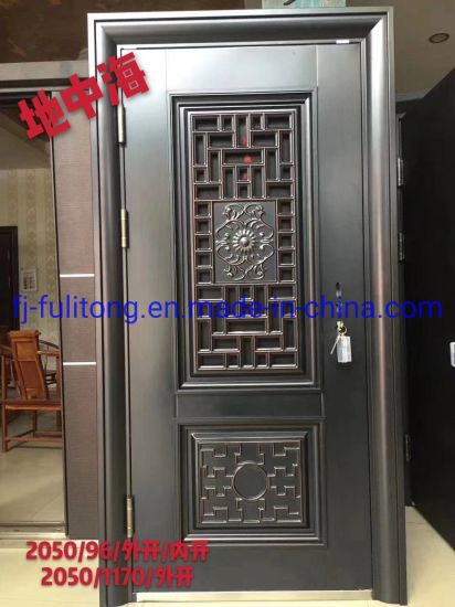 China Exterior House Front Door Design Cheap Security Steel Door .