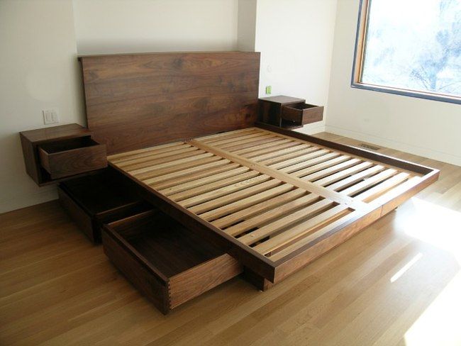 Contemporary modern bed designs with storage (22) | Bed frame with .