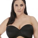Smooth Black Moulded Strapless Bra from Elo