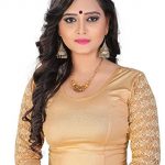Buy PRE SMART Women's Cotton Stitched Stretchable Blouses (Gold .