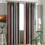Top Rated Chenille Multi-color Striped Curtai
