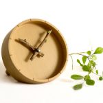 BUD Desk Clock - Creative Wooden Clock for Office Tab