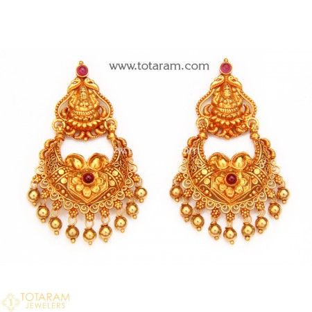Temple Jewellery Earrings | Temple jewellery earrings, Gold .