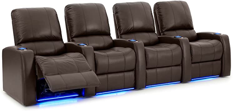 Amazon.com: Octane Seating Blaze XL900 Home Theater Chairs Brown .