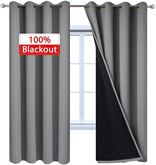 Amazon.com: Yakamok 100% Blackout Curtains 84 Inches Long, 2 Thick .