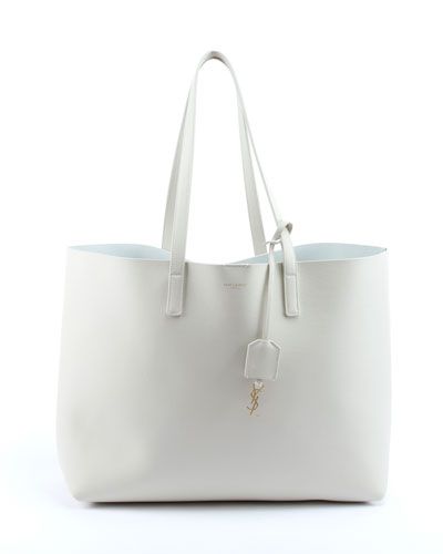 Saint Laurent Large Shopping Tote Bag White | Shopping tote bag .