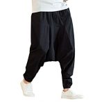 Amazon.com: Men's Baggy Harem Pants - Men Cotton Wide Leg Yoga .
