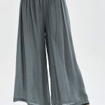 High Waisted Button Design Wide Leg Pants (With images) | Slacks .