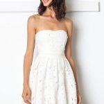 White Floral Lace Tube Dress #EventCentral #EventPlanning .