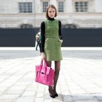 Topshop Dresses | Nwt Tweed Dress Jumper Neon Green | Poshma