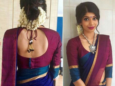 Latest saree blouse designs front and back: Top 30 Trendy designs .