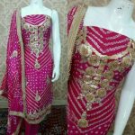 Silk Ladies Bndhani Unstitched Salwar Suit, Rs 1500 /piece K K .