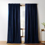 Velvet Curtain Panel Midnight Blue (With images) | Blue velvet .