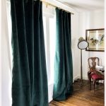 Luxury Velvet Curtains, Emerald Green Velvet, Green Velvet Window .