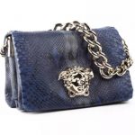 Versace Bags | 4250 Blue Python Bag 1of5 In The World | Poshma