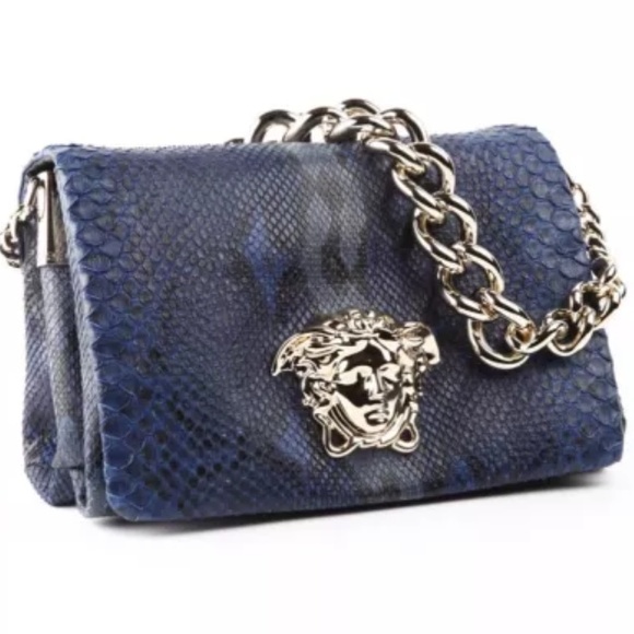 Versace Bags | 4250 Blue Python Bag 1of5 In The World | Poshma