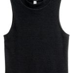 Crop vest top - Black - Ladies | H&M