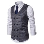 2020 2019 Summer New Plaid Waistcoat Vest Men Sleeveless Casual .