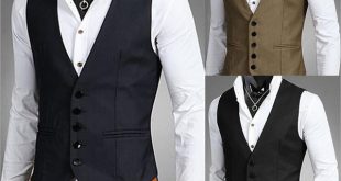 Dress Vests For Men Slim Fit Mens Suit Vest Male Waistcoat Gilet .