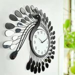 Amazon.com: Modern Design Creative Peacock Wall Clocks Home .