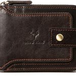 Amazon.com: Zipper Wallet Men RFID Blocking Leather Bifold Wallets .