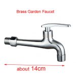 High quality Chrome Plated 14cm Long Garden Faucet Brass Wash Mop .