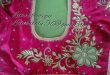 Pin by Sita on Blouses | Maggam work designs, Pink saree blouse .