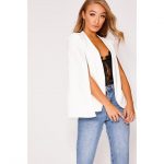 White Blazers - White Cape Blazer from In The Style on 21 Butto