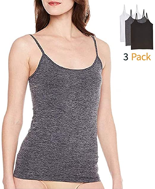 Amazon.com: Women's Basic Layering Camisole Top Nylon Spandex Tank .