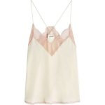 Zadig & Voltaire Lace Trim Silk Cami Top found on Polyvore .