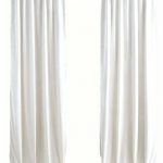 Luxury Velvet Curtain Panels, White, Set of 2 - Traditional .