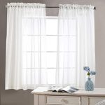Amazon.com: jinchan Sheer White Curtains for Living Room 63 inch .