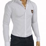 Mens Designer Clothes | GUCCI Men's Button Front Dress Shirt in .