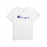 Champion Women's The Heritage T-Shirt: White/Blue - WL1873-551058-0