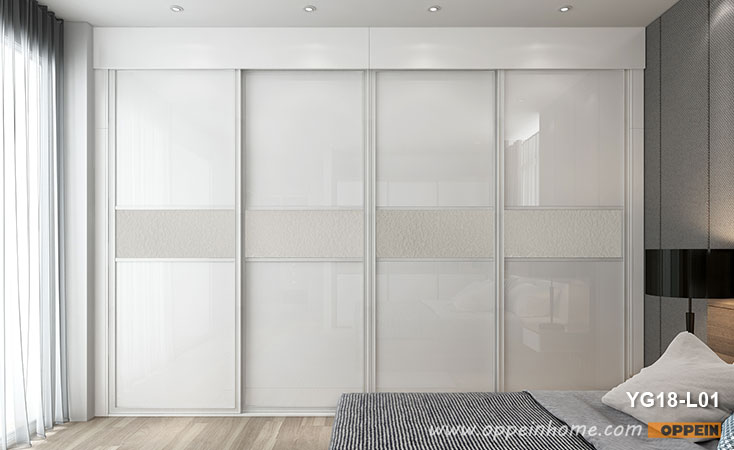4 Panels Sliding Door Wardrobe YG18-L01- OPPEIN | The Largest .