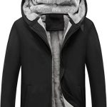 Yeokou Men's Winter Thicken Fleece Sherpa Lined Zipper Hoodie .