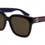 Gucci Brown Square Glitter Acetate Womens Sunglasses - GG0034S 004