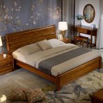 Simple Chinese imports of all solid wood bed Ugyen wooden bedroom .