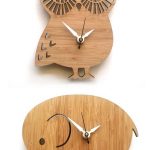 Wooden clocks. | Wooden owl, Owl clock, Diy clock wa