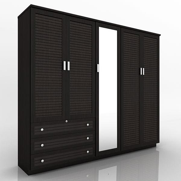 5 DOOR WOODEN DESIGNER WARDROBE | Bedroom furniture design .