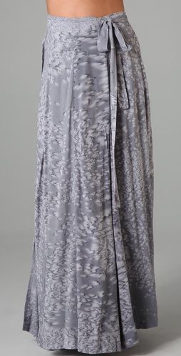 Long Wrap Skirt (With images) | Long wrap skirt, Skirt pattern .